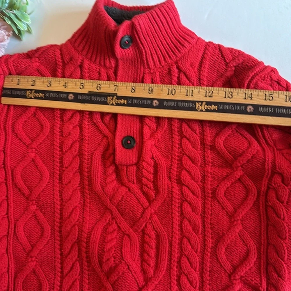 Boys Red Cable knit Sweater Large Boys Gap Red Holiday Sweater Boys Christmas